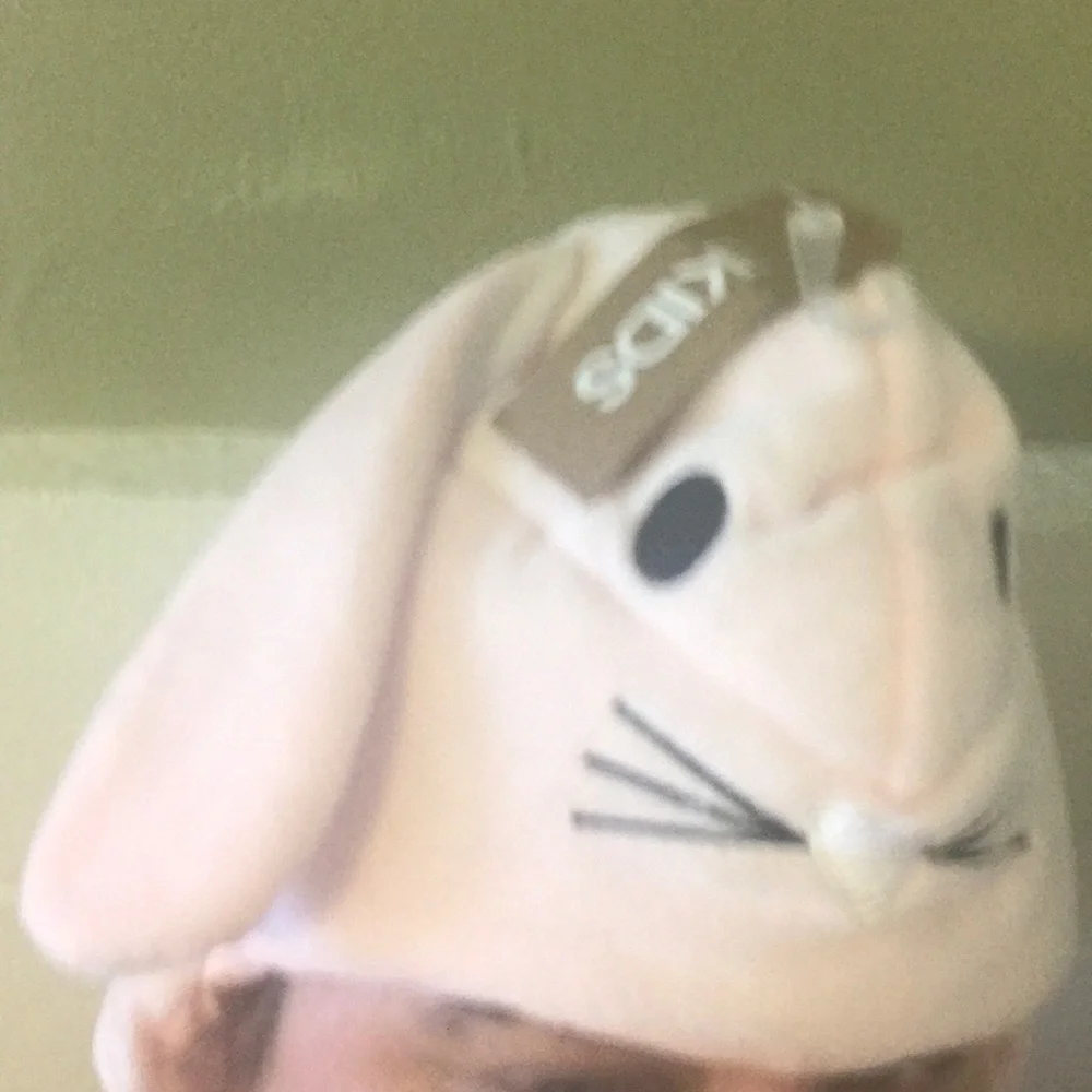 - Cotton On kids dress up soft Pink bunny hat for costume